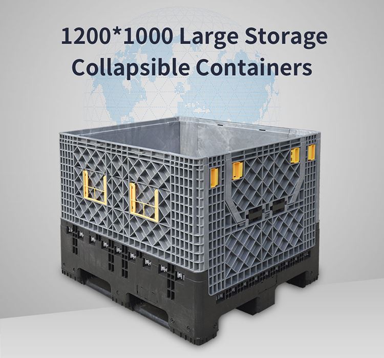 Collapsible plastic box pallets