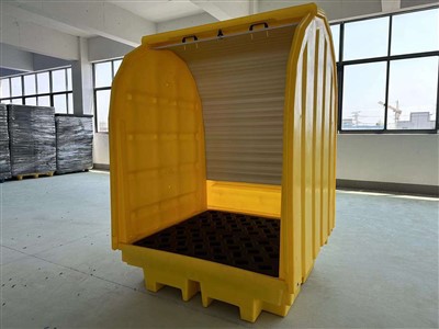 Kaetud trumliga lekkealused