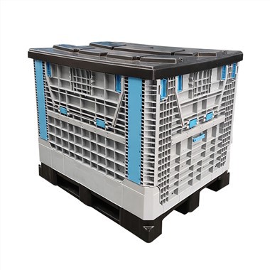 Kokkupandav kast kaubaaluse ja kaanega